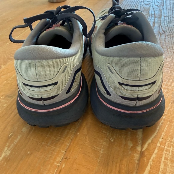 Brooks Ghost 15 women's running shoes in the "Spa Blue / Neo Pink / Copper" - Picture 6 of 8